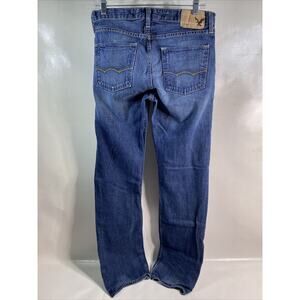 American Eagle Men’s Slim Straight Jeans 30x34 Blue Denim 5 Pocket Casual